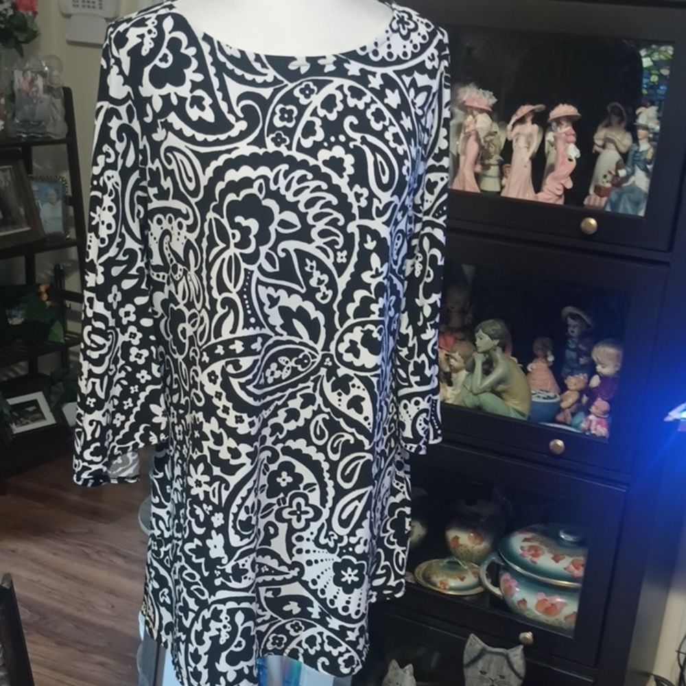 Alfani Dress Black And White Size L